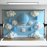 Lofaris Blue Hot Air Balloon Dreamscape Photography Backdrop